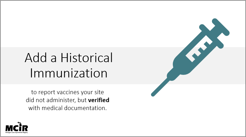 Add a historical immunization